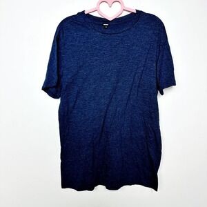 Monrow NWOT Mens Crew Neck Short Sleeve Classic Casual Tee T-Shirt Navy Sz Small